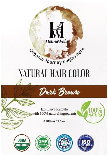 Henna hair colour Dark Br
